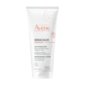 Avène XeraCalm Nutrition Lait Hydratant, visuel relevé sur la page fabricant