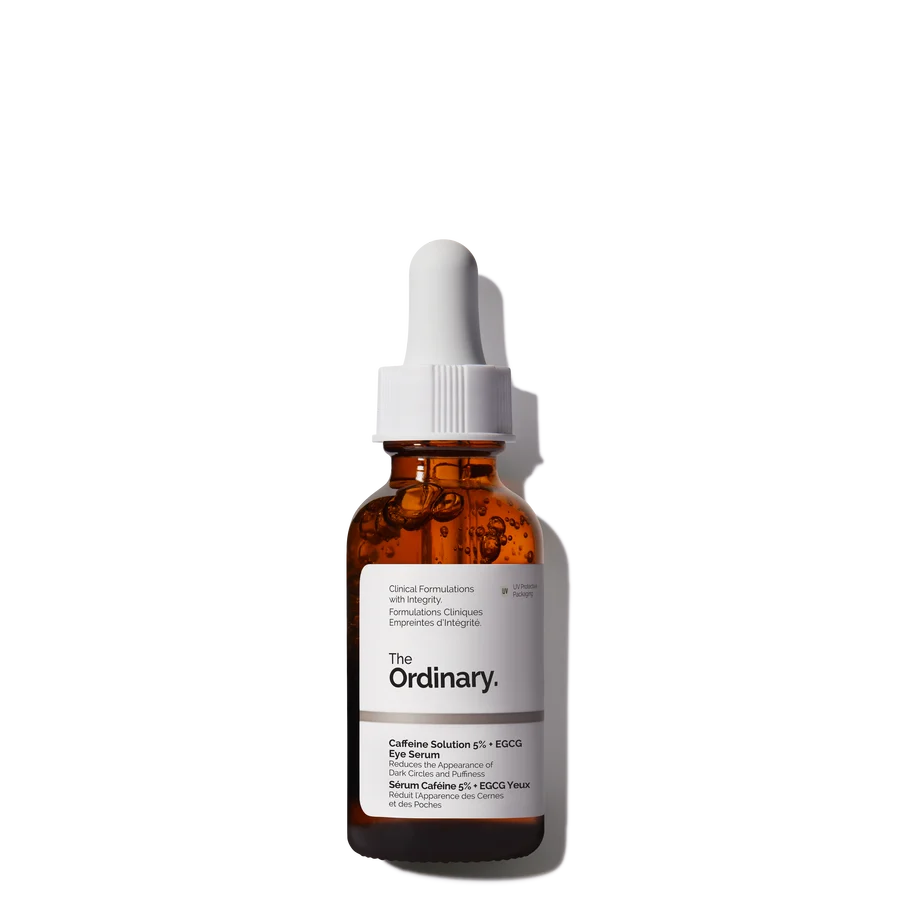 The Ordinary Caffeine Solution 5 % + EGCG, visuel relevé sur la page fabricant
