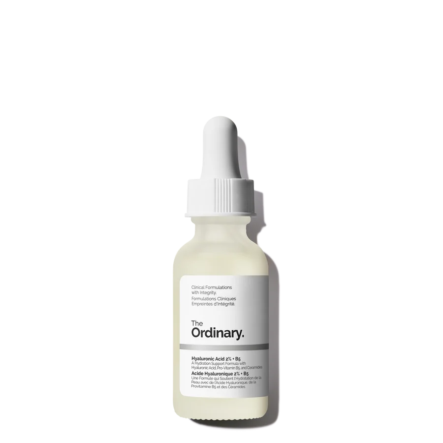The Ordinary Hyaluronic Acid 2 % + B5, visuel relevé sur la page fabricant