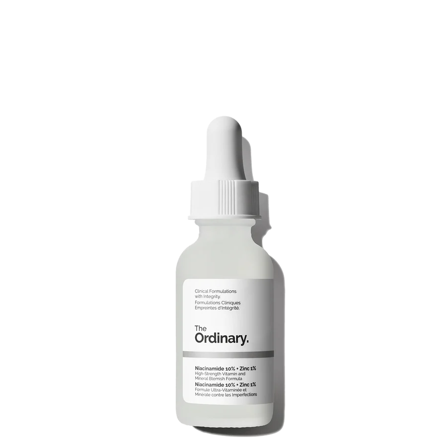 The Ordinary Niacinamide 10 % + Zinc 1 %, visuel relevé sur la page fabricant