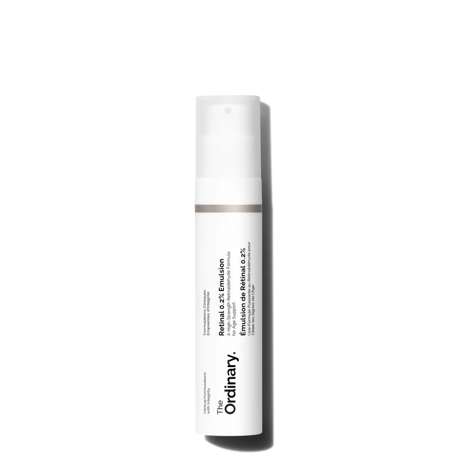 The Ordinary Retinal 0,2 % Emulsion, visuel relevé sur la page fabricant